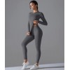 Бесшовный женский фитнес комплект Long sleeve top + Leggings model 67